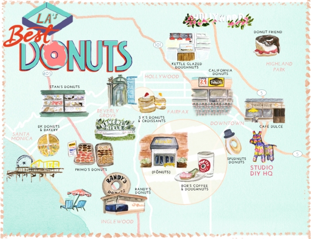 Best-Donuts-in-Los-Angeles-Map